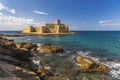 Castle in Isola di Capo Rizzuto, Province of Crotone, Calabria, Italy Royalty Free Stock Photo