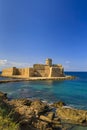 Castle in Isola di Capo Rizzuto, Province of Crotone, Calabria, Italy Royalty Free Stock Photo