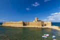 Castle in Isola di Capo Rizzuto, Province of Crotone, Calabria, Italy Royalty Free Stock Photo