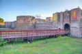Castle in Italian town Ravenna Royalty Free Stock Photo