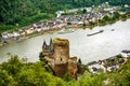 Castle Katz, Cat Castle, St. Goarshausen, Rhineland-Palatinate, Germany, Europe