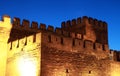 The Castle of Kayseri at night, Turkey. Royalty Free Stock Photo