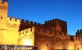 Castle of Kayseri at night, Turkey. Royalty Free Stock Photo