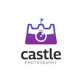 Castle Kingdom Camera for Photography Business Logo Design Template