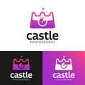 Castle Kingdom Camera for Photography Business Logo Design Template