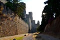 Castle of the Knights, Old Town of Rhodes Island, Greece, Europe Royalty Free Stock Photo