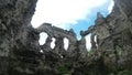 Castle of the knights of Templar the oldest in Transcarpathia castle ruins