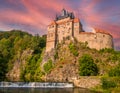 Castle Kriebstein in east Saxony Royalty Free Stock Photo