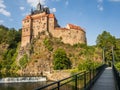 Castle Kriebstein in Saxony east germany Royalty Free Stock Photo