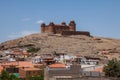 The Castillo de la Calahorra is on a hill, cerro Amesetado, 1240 m above sea level in the flanks of the mighty Sierra Nevada.