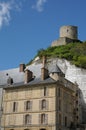 The castle of La Roche Guyon Royalty Free Stock Photo