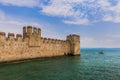 Castle on Lake Garda in Sirmione Italy Royalty Free Stock Photo