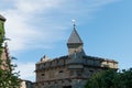 Castle Lichtenstein - Auxiliary building with tower Royalty Free Stock Photo