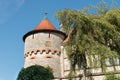 Castle Lichtenstein - Auxiliary building with tower Royalty Free Stock Photo