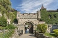 Castle Lichtenstein - Auxiliary building with tower Royalty Free Stock Photo