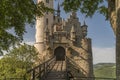 Castle Lichtenstein with entrance gate and drawbridge