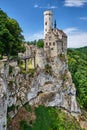 Castle Lichtenstein, Germany. Romantic castle Lichtenstein in Swabia by Stuttgart Royalty Free Stock Photo