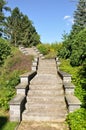 Castle Lnare, garden stairs Royalty Free Stock Photo