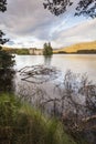 Castle on Loch an Eilein in Scotland. Royalty Free Stock Photo