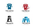 Castle Logo vector icon