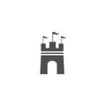 castle logo vector ilustration template illustration