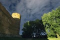 Castle of the Masovian Dukes at night in Ciechanow Poland