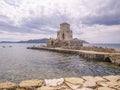 The Castle of Methoni is a medieval fortification in the port town of Methoni, Messenia, in southwestern Greece. Royalty Free Stock Photo