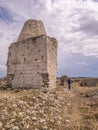 The Castle of Methoni is a medieval fortification in the port town of Methoni, Messenia, in southwestern Greece. Royalty Free Stock Photo