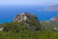 Castle of Monolithos, Rhodes island, Greece Royalty Free Stock Photo