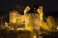 castle monschau germany in the evening Royalty Free Stock Photo