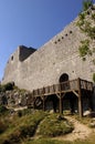 Castle Montsegur,Cathar country, Cathar route Ariege, Midi Pyr