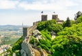 Castle of the Moors or Castelo dos Mouros Sintra, Portugal. Royalty Free Stock Photo