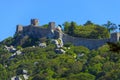 The Castle of the Moors is a hilltop medieval castle in Sintra, Portugal Royalty Free Stock Photo