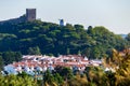 The Castle of the Moors is a hilltop medieval castle in Sintra, Portugal Royalty Free Stock Photo