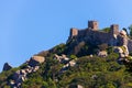 The Castle of the Moors is a hilltop medieval castle in Sintra, Portugal Royalty Free Stock Photo