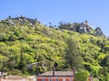 The Castle of the Moors from Sintra Royalty Free Stock Photo