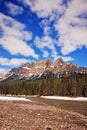 Castle Mountain in Banff National Park Canada Royalty Free Stock Photo