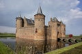 The castle Muiderslot in the village Muiden in Holland, the Netherlands, Europe