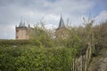 The castle Muiderslot in the village Muiden near Amsterdam in Holland, the Netherlands, Europe