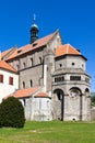 Castle with museum, St. Procopius basilica and monastery, town Trebic UNESCO, the oldest Middle ages settlement of jew community