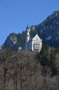 Castle Neuschwanstein in the bavarian alps