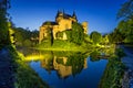 Castle at night in Bojnice Royalty Free Stock Photo