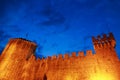 Castle at night in Croatia, Trogir Royalty Free Stock Photo