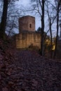 Castle at night in German woods