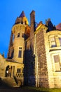 Castle night scene in victoria Royalty Free Stock Photo
