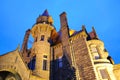 Castle night scene in victoria Royalty Free Stock Photo