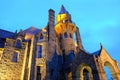 Castle night scene in victoria Royalty Free Stock Photo