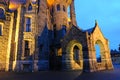 Castle night scene in victoria Royalty Free Stock Photo