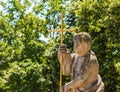 Sculpture of a holy man in the castle in Nitra, Slovakia Royalty Free Stock Photo