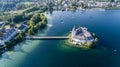 Castle Ort, Gmunden, aerial view